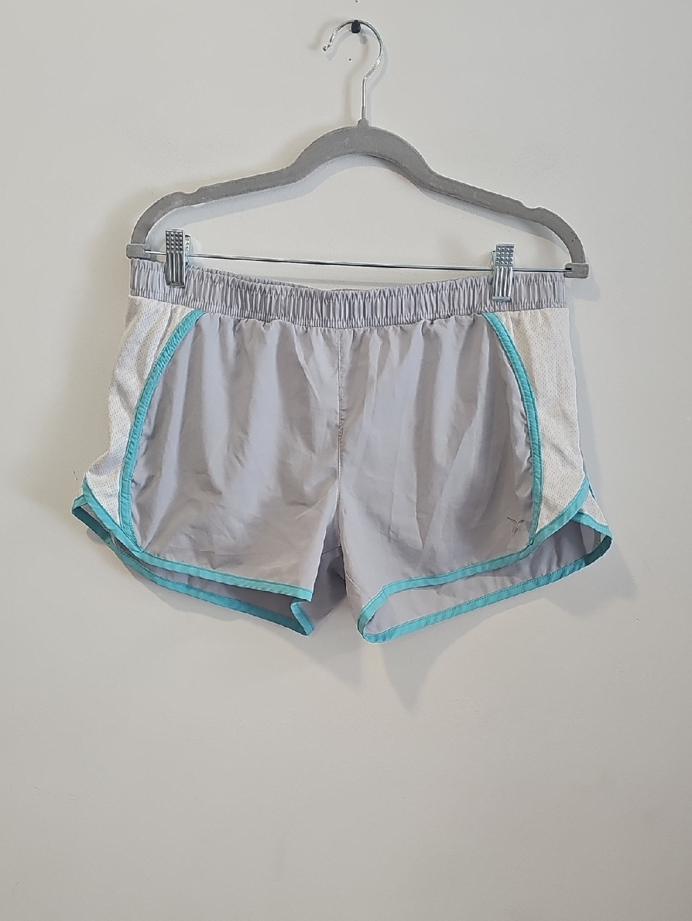 Gray and Blue Athletic Shorts